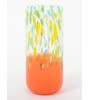 Vase CHAMARRÉ en verre coloré – Vase déco festif 31 cm
