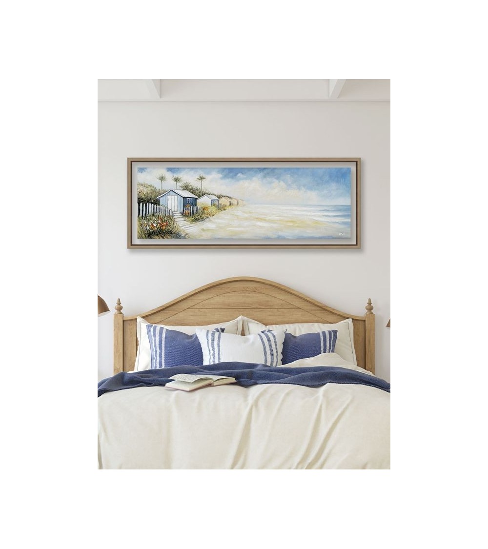 Tableau bord de mer 50×150 cm – Impression retouchée main Tableau bord de mer 50×150 cm – Impression retouchée main