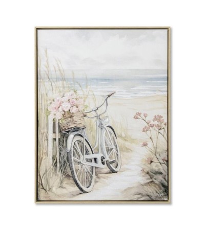 Tableau VÉLO MER 60x80 cm : Ambiance bord de mer