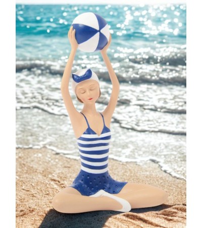 Objet décoratif série BAIGNEUSE – Figurines rétro bord de mer 