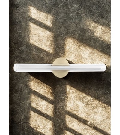 Applique murale OSLO doré satiné – Design moderne en 35 ou 65 cm