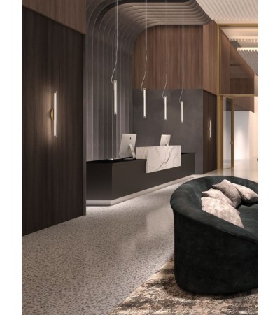Applique murale OSLO doré satiné – Design moderne en 35 ou 65 cm
