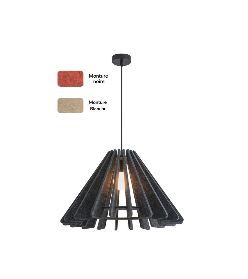 Suspension FEUTRA – Luminaire design en feutre – Ø40 à Ø60 cm Suspension FEUTRA – Luminaire design en feutre – Ø40 à Ø60 cm