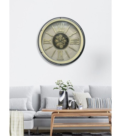 Horloge murale à engrenages Impulsion Vintage. Style industriel.