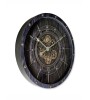 Horloge murale à engrenages 80 cm – Design industriel sous verre