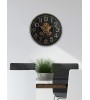 Horloge murale engrenages 60 cm – Design industriel avec verre
