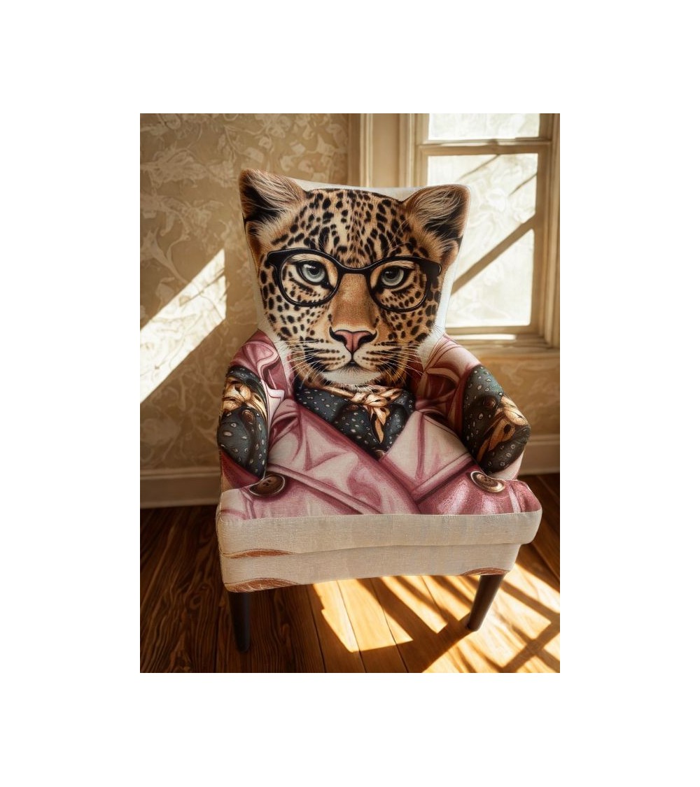 Fauteuil BERUETE – Design animalier léopard chic – Confort et original
