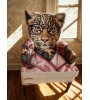 Fauteuil BERUETE – Design animalier léopard chic – Confort et original