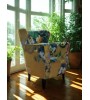 Fauteuil MASCARA OR – Design floral doré | Confort & originalité