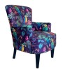 Fauteuil BIRDO jungle perroquets – Design exotique coloré