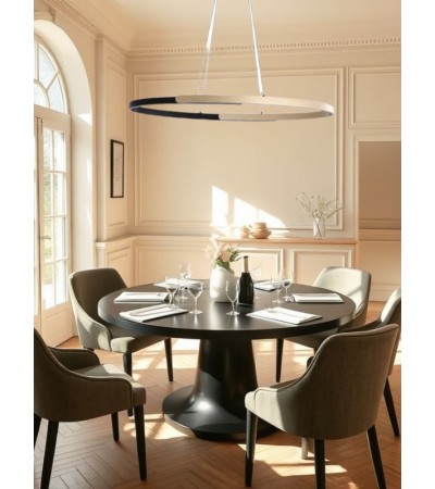 Suspension LED SIRIUS OVALE – Design doré & dimmable
