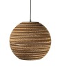Suspension KAYA en carton et bois Ø25 à 45 cm. Design écoresponsable