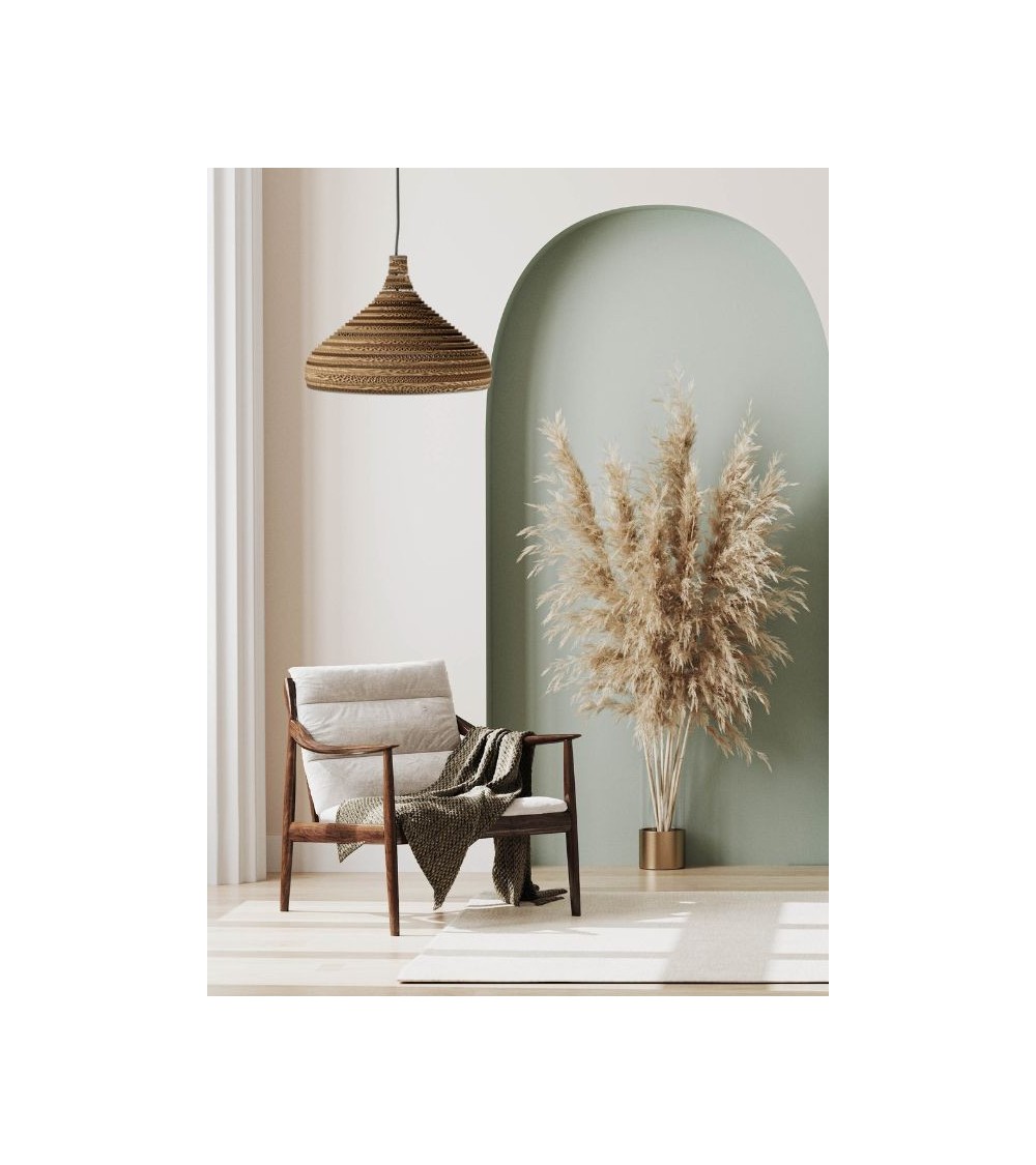 Suspension écoresponsable NARA – Luminaire en carton naturel