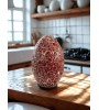 Œuf décoratif en mosaïque rouge – 3 tailles disponibles