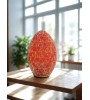 Œuf décoratif en mosaïque rouge – 3 tailles disponibles