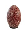 Œuf décoratif en mosaïque rouge – 3 tailles disponibles