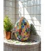 Lampe œuf en mosaïque multicolore – Déco lumineuse en 3 tailles