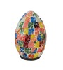 Lampe œuf en mosaïque multicolore – Déco lumineuse en 3 tailles