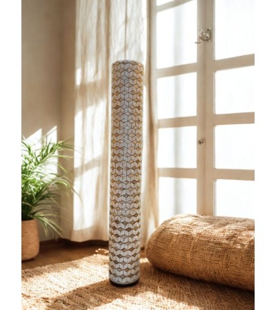 Lampadaire NACRE – Luminaire sur pied en nacre naturelle H150 cm