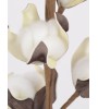 FLORA branche boule coton. Fleur artificielle déco naturelle
