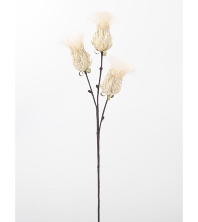 Branche artificielle BUNCH - Fleurs plume ivoire, Décoration florale