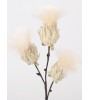 Branche artificielle BUNCH - Fleurs plume ivoire, Décoration florale
