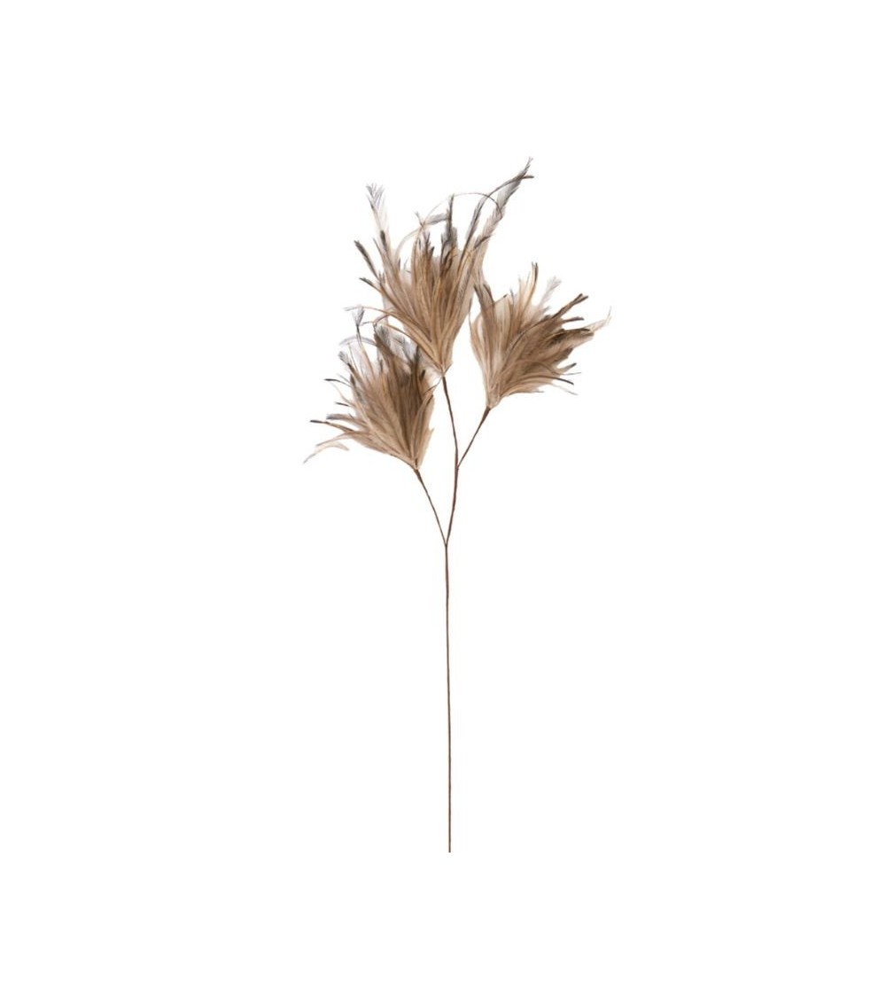 Ornement FEATHER 3 Plumes - Décoration Naturelle brun clair & gris Ornement FEATHER 3 Plumes - Décoration Naturelle brun clair & gris