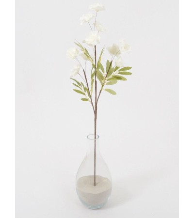 FLORA AZORA – Branche artificielle fleurs blanches | Hauteur 93 cm