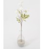 FLORA AZORA – Branche artificielle fleurs blanches | Hauteur 93 cm
