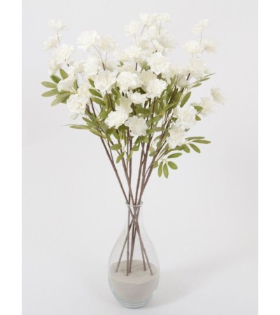 FLORA AZORA – Branche artificielle fleurs blanches | Hauteur 93 cm