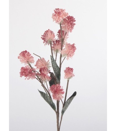 FLORA TEA branche fleurs boules 107 cm – Rose & Orange | Lumiland