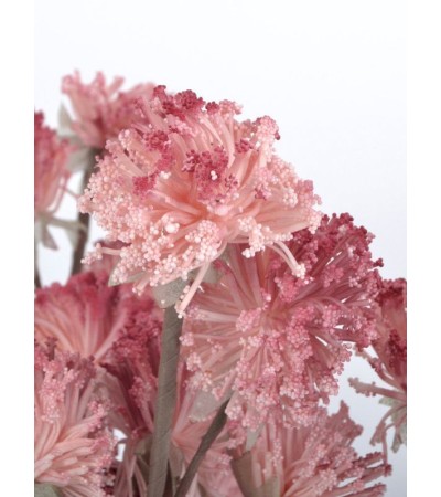 FLORA TEA branche fleurs boules 107 cm – Rose & Orange | Lumiland