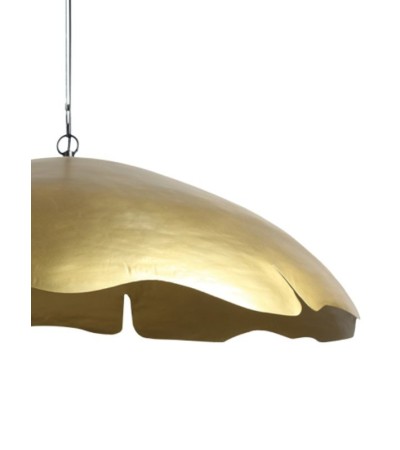 Suspension ALYA doré vieilli Ø80 cm – Luminaire design métal