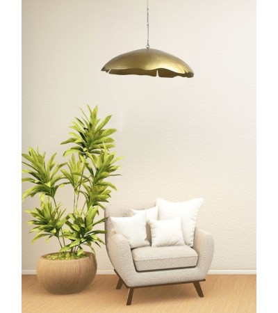 Suspension ALYA doré vieilli Ø80 cm – Luminaire design métal