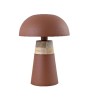 Lampe CALISTA bois & métal – Terracotta ou sable