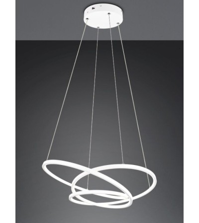 Suspension DARVIN LED – Design incurvé blanc ou doré