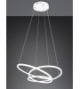 Suspension DARVIN LED – Design incurvé blanc ou doré
