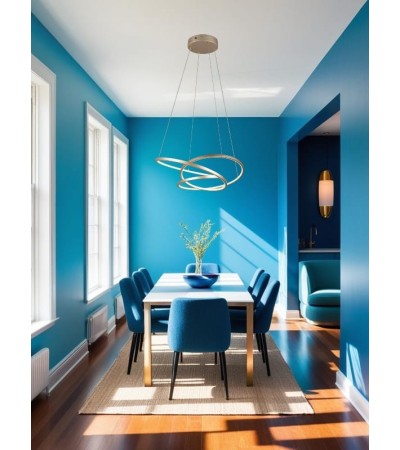 Suspension DARVIN LED – Design incurvé blanc ou doré