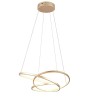 Suspension DARVIN LED – Design incurvé blanc ou doré
