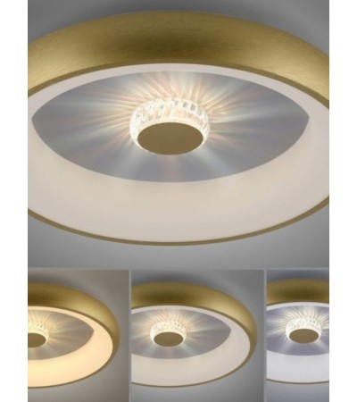 Plafonnier & applique LED AURELIA – doré avec télécommande