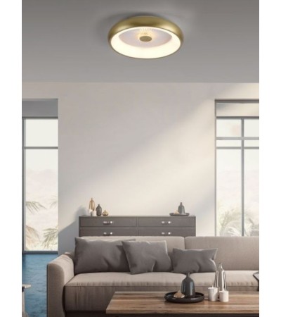 Plafonnier & applique LED AURELIA – doré avec télécommande