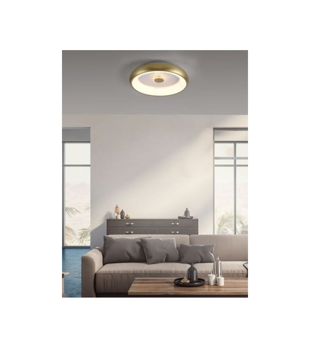 Plafonnier & applique LED AURELIA – doré avec télécommande