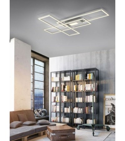 Plafonnier LED KUBYX design – Noir ou Aluminium, dimmable