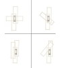 Plafonnier LED KUBYX design – Noir ou Aluminium, dimmable
