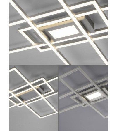 Plafonnier LED KUBYX design – Noir ou Aluminium, dimmable