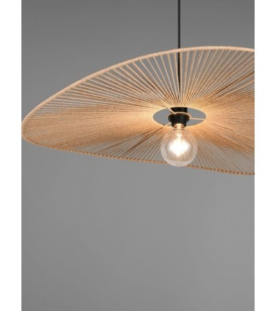 Suspension LAURINE – Design aérien en corde tressée 78 cm