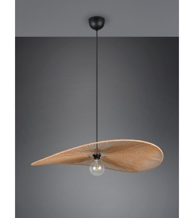 Suspension LAURINE – Design aérien en corde tressée 78 cm