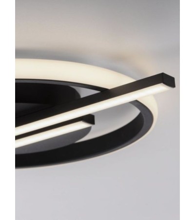 Plafonnier LED ORBIT – Luminaire moderne noir | Lumiland