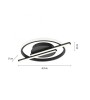 Plafonnier LED ORBIT – Luminaire moderne noir | Lumiland