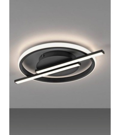 Plafonnier LED ORBIT – Luminaire moderne noir | Lumiland